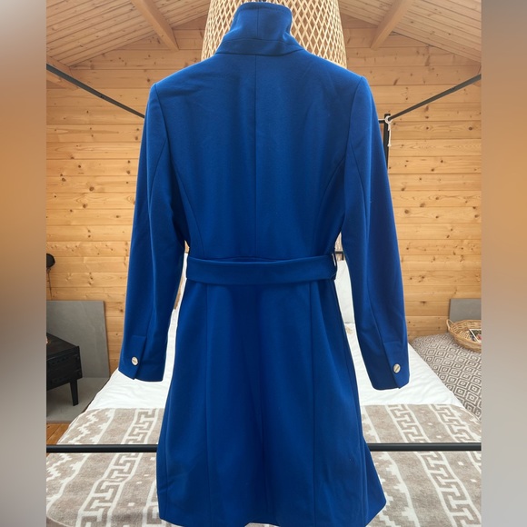 Ted Baker Nevia cobalt blue cashmere wrap coat in size 4 (large) New w/out tags! - Picture 2 of 6